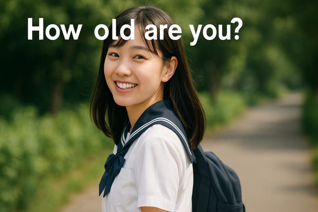 笑顔で振り向くかわいい夏服の女子高生