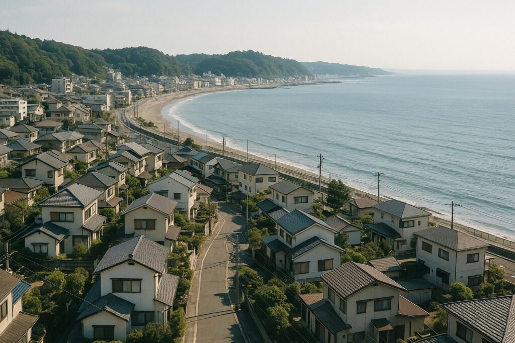 海岸沿いの閑静な地方都市