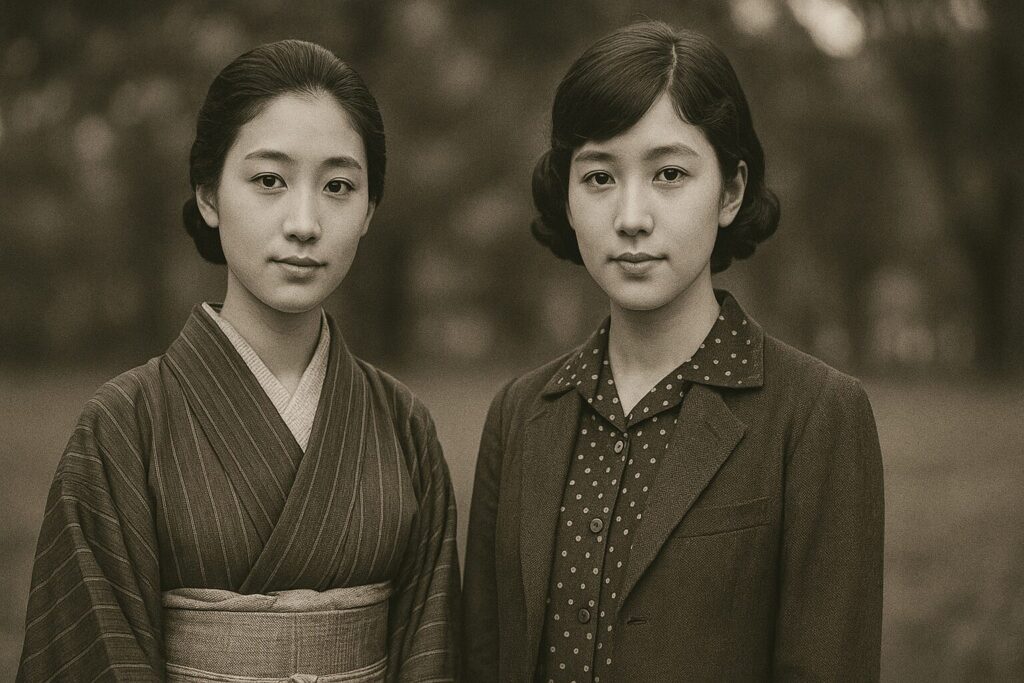 大正と昭和の若い女性