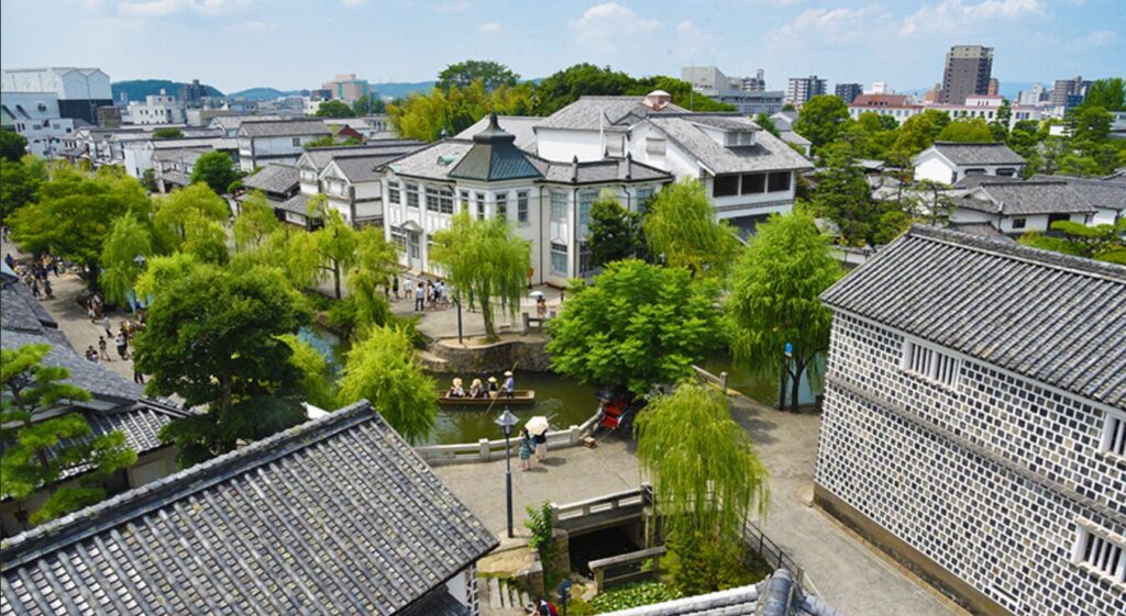 岡山県倉敷市の街並み