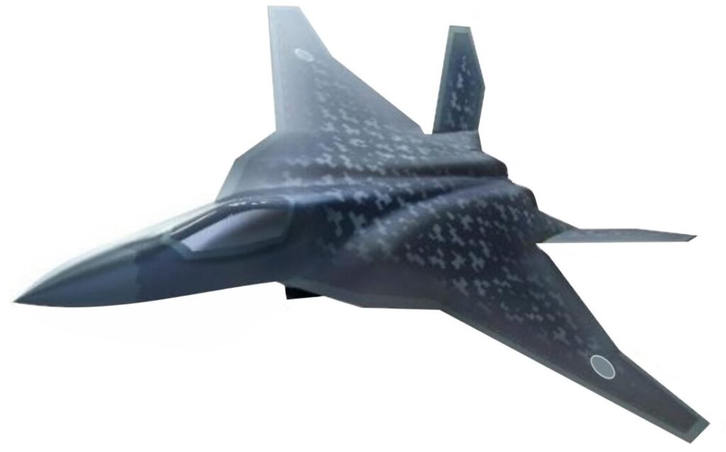 近未来戦闘機のグラフィック