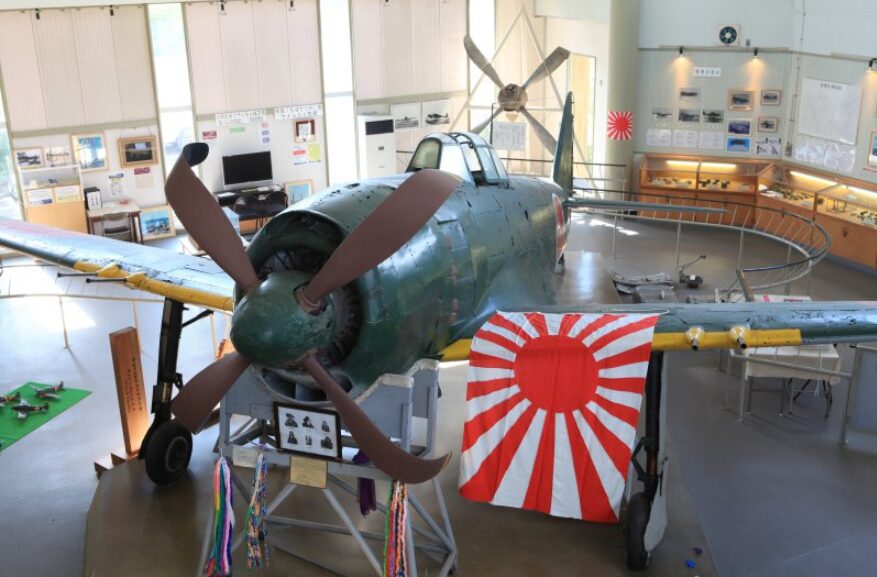 展示中のレシプロ戦闘機