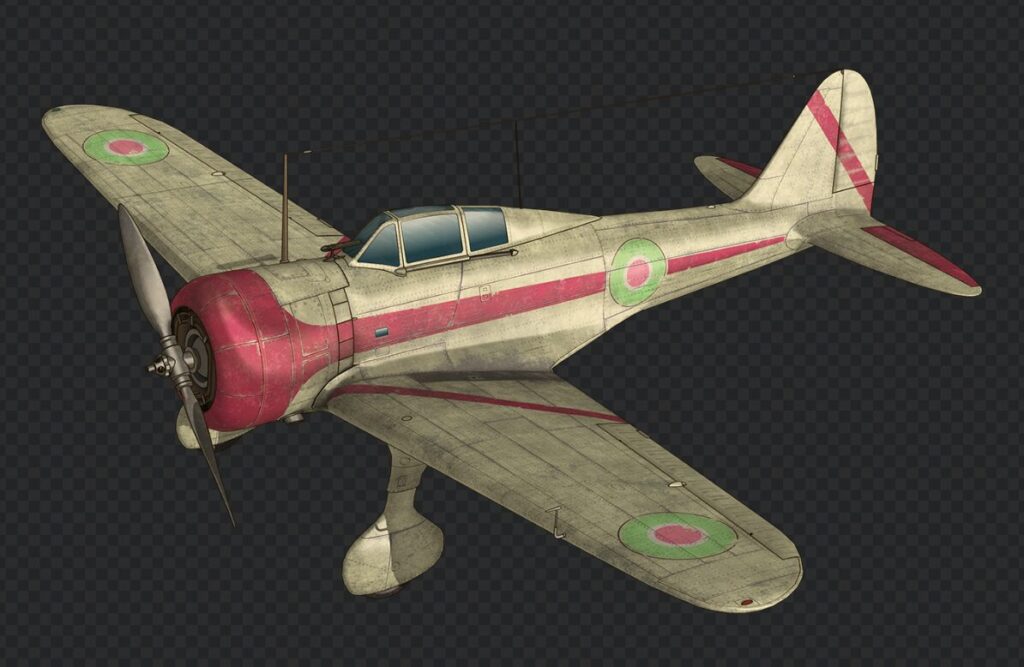 レシプロ戦闘機のイラスト