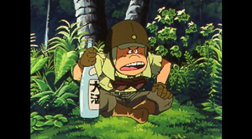 戦争アニメの1シーン