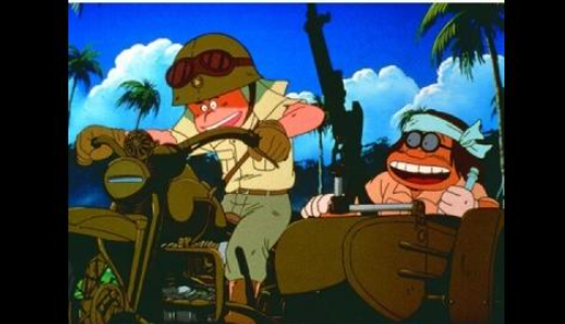 戦争アニメの1シーン