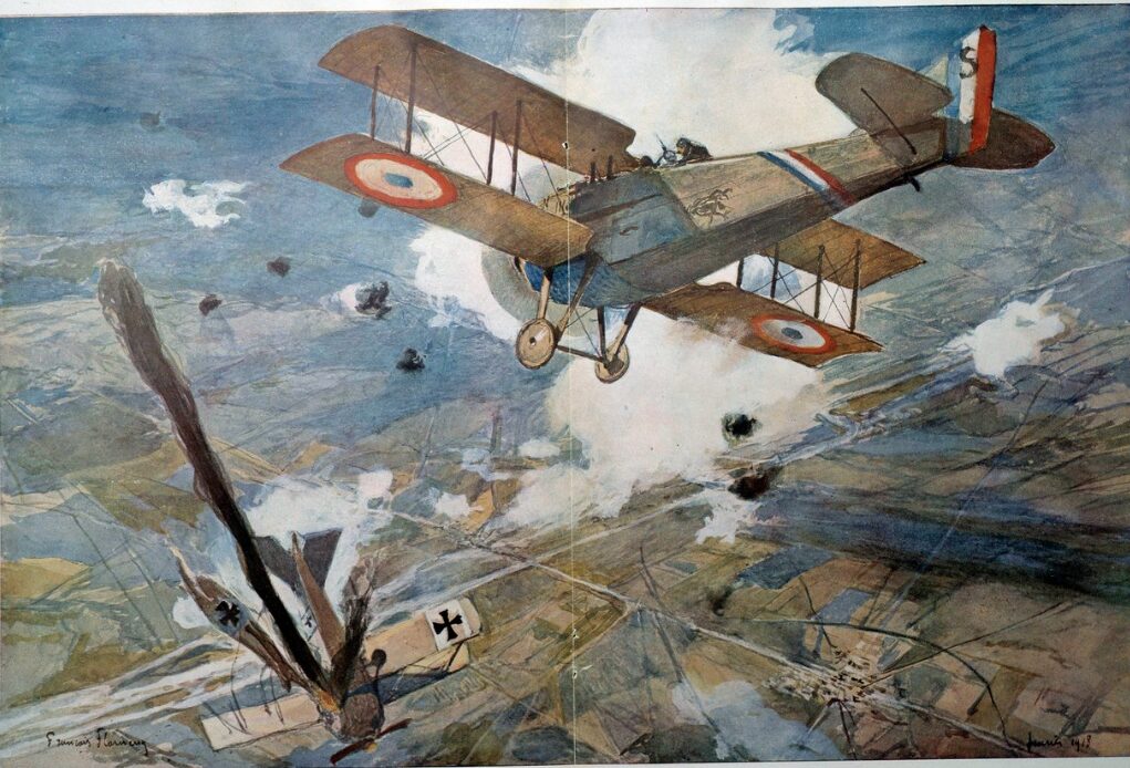 複葉機の空中戦