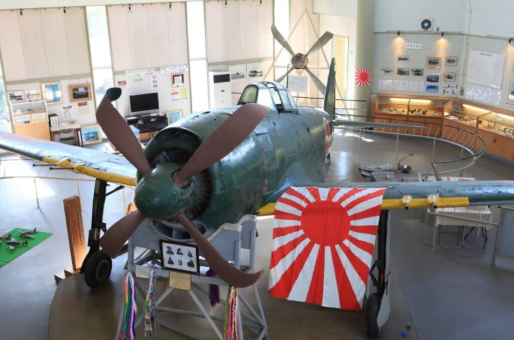 展示中のレシプロ戦闘機