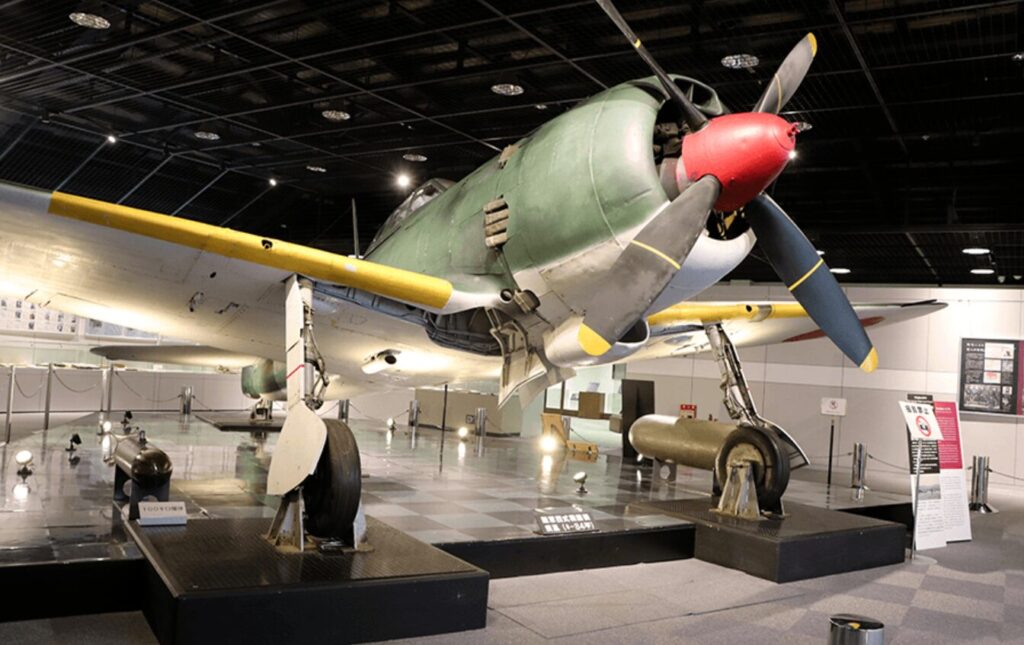 展示中のレシプロ戦闘機