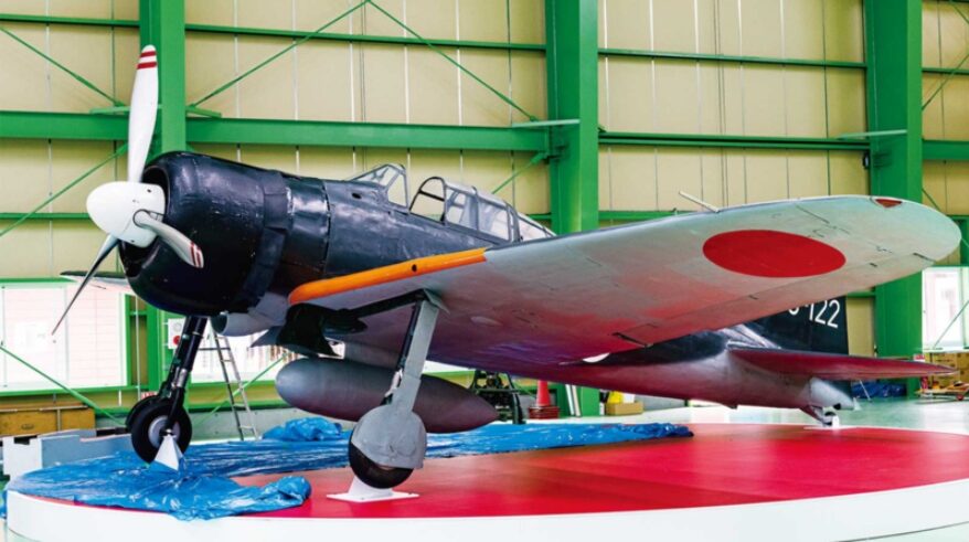 展示中のレシプロ戦闘機