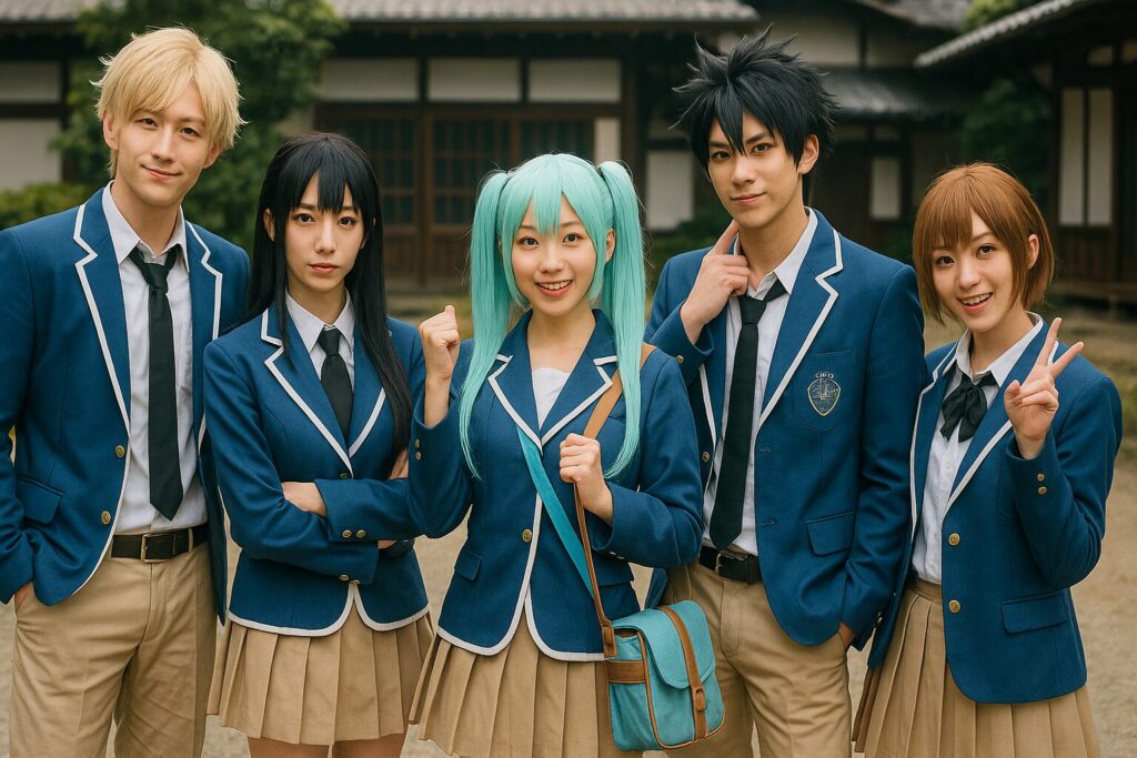 「プランダラ」のAクラスの仲間たちのコスプレをしているグループ