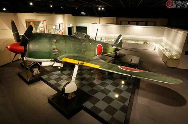 展示中のレシプロ戦闘機
