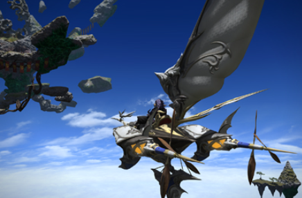 ゲーム画面の飛空艇