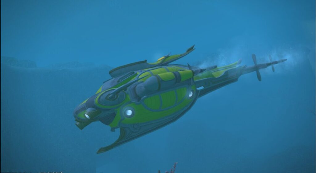ゲーム画面の潜水艦