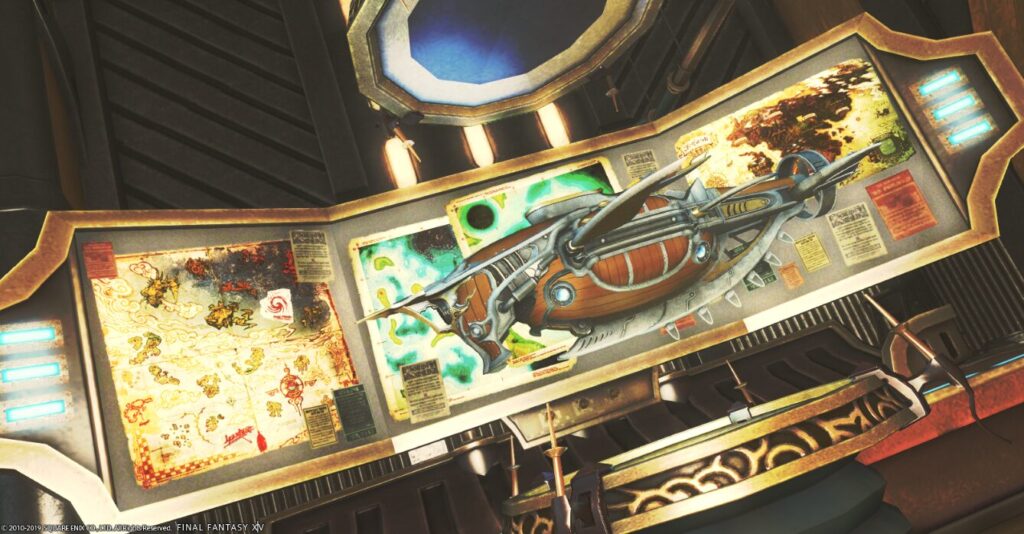 ゲーム画面の潜水艦パーツ