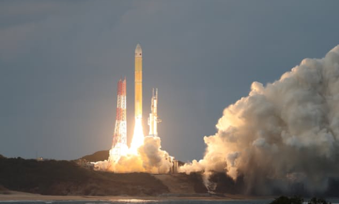 ロケットの打ち上げシーン