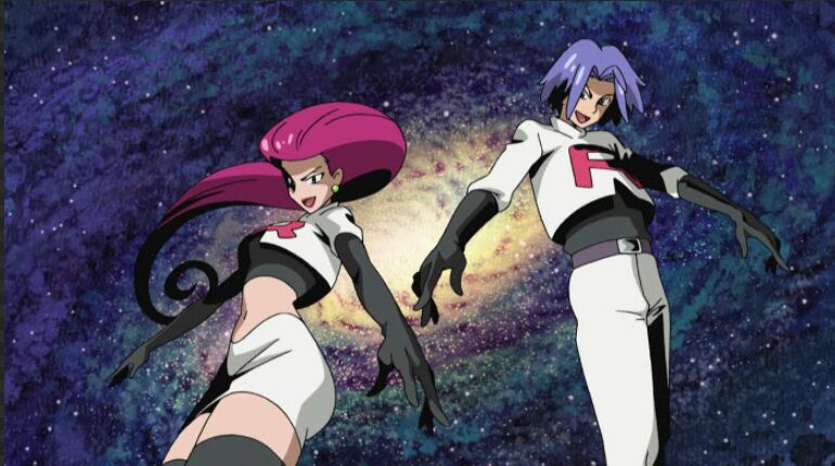 アニメキャラクターの悪役2人組