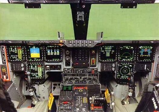 ステルス爆撃機のコクピット