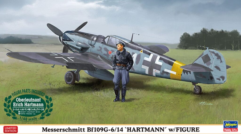 駐機中のレシプロ戦闘機とパイロットのイラスト