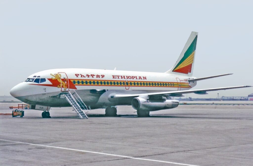 駐機中の旅客機