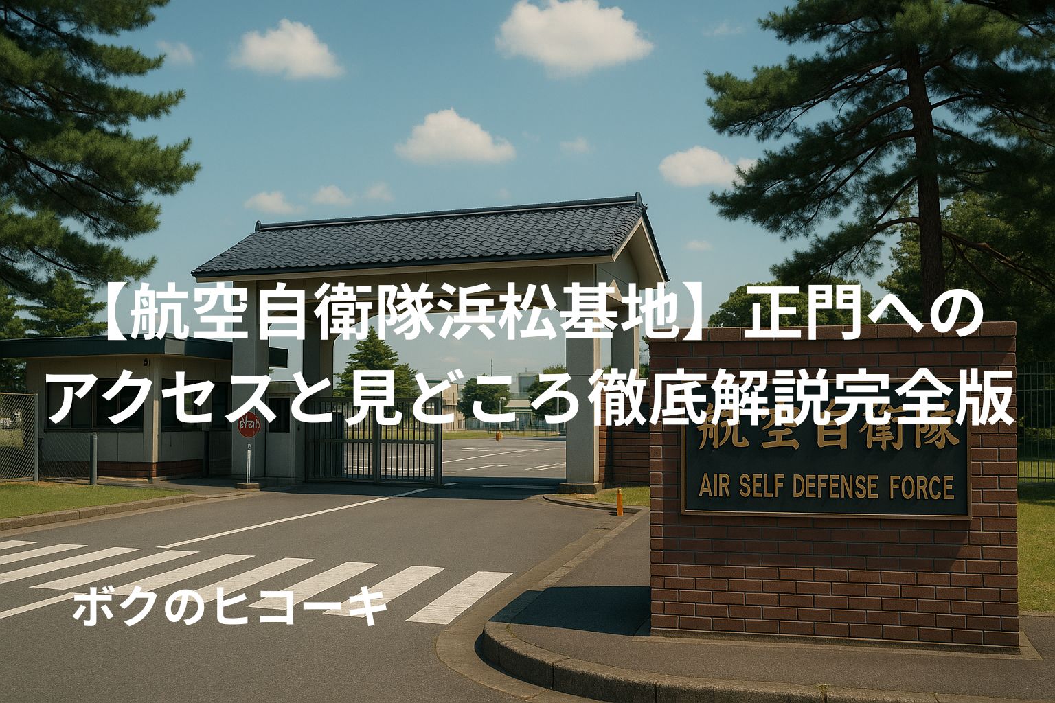 航空自衛隊基地の正門