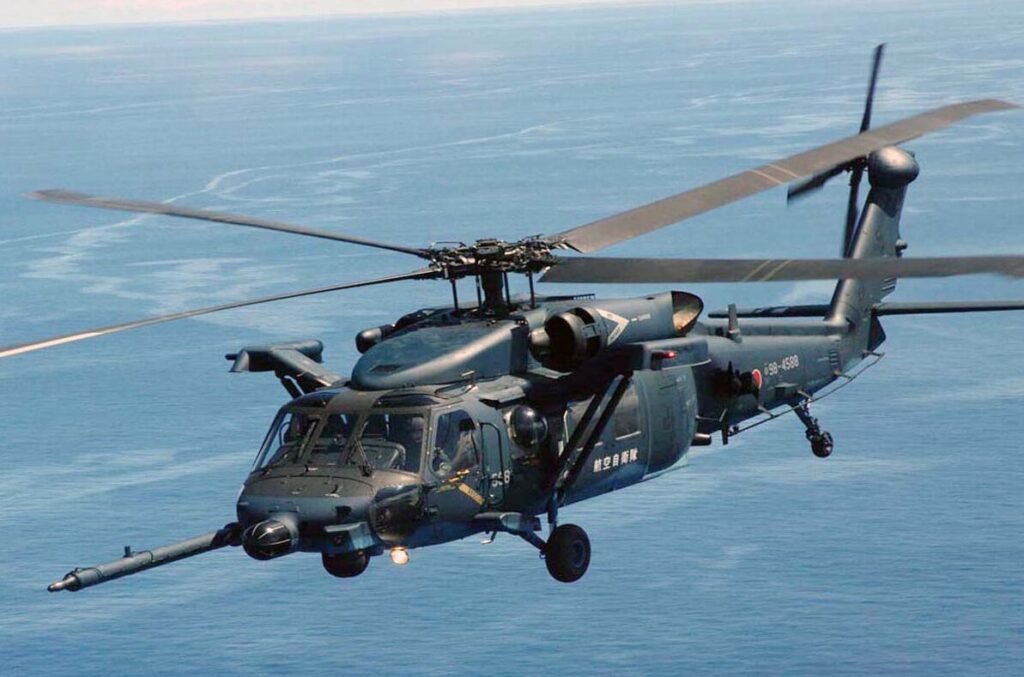 航空自衛隊の救難ヘリコプター