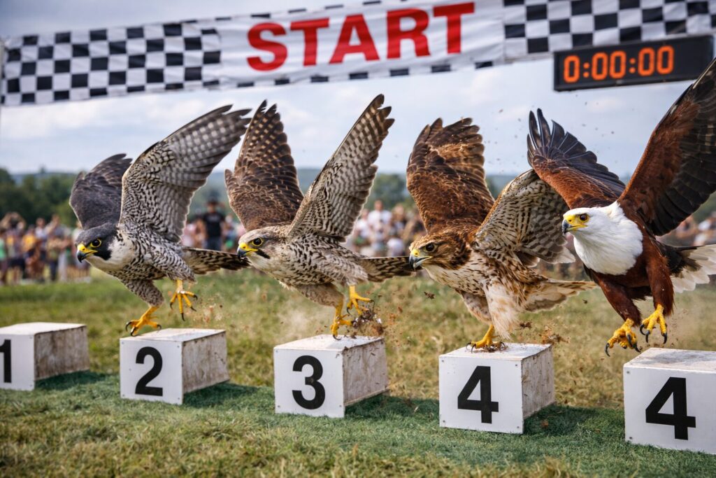 鳥のスピードレース・スタート地点