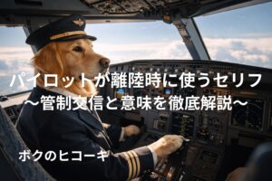 旅客機を操縦するレトリバーのパイロット