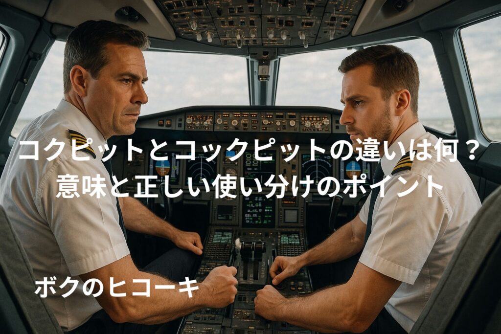 コクピットで向き合う機長と副機長