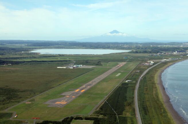 稚内空港の航空写真