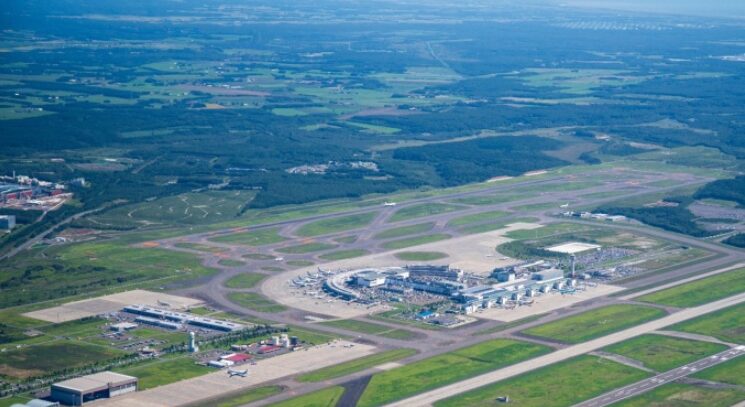新千歳空港の航空写真