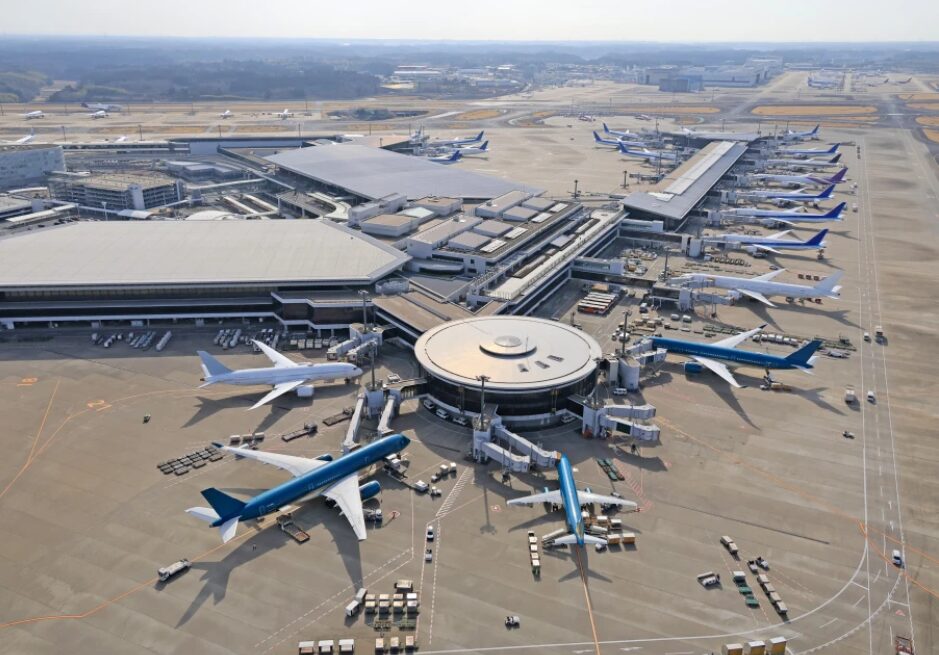 成田空港の航空写真