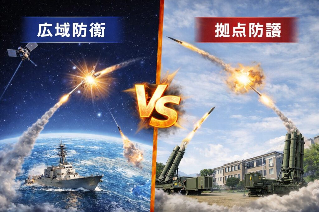 「広域防衛と拠点防護」イメージ画像