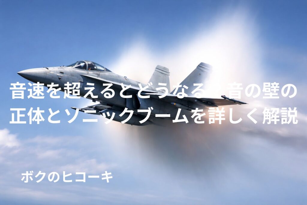 超音速で飛行中の戦闘機