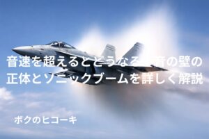 超音速で飛行中の戦闘機