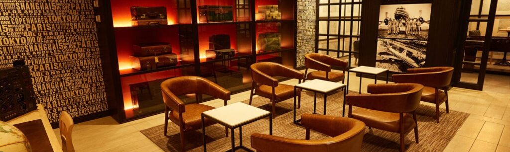 ファーストクラスのラウンジ