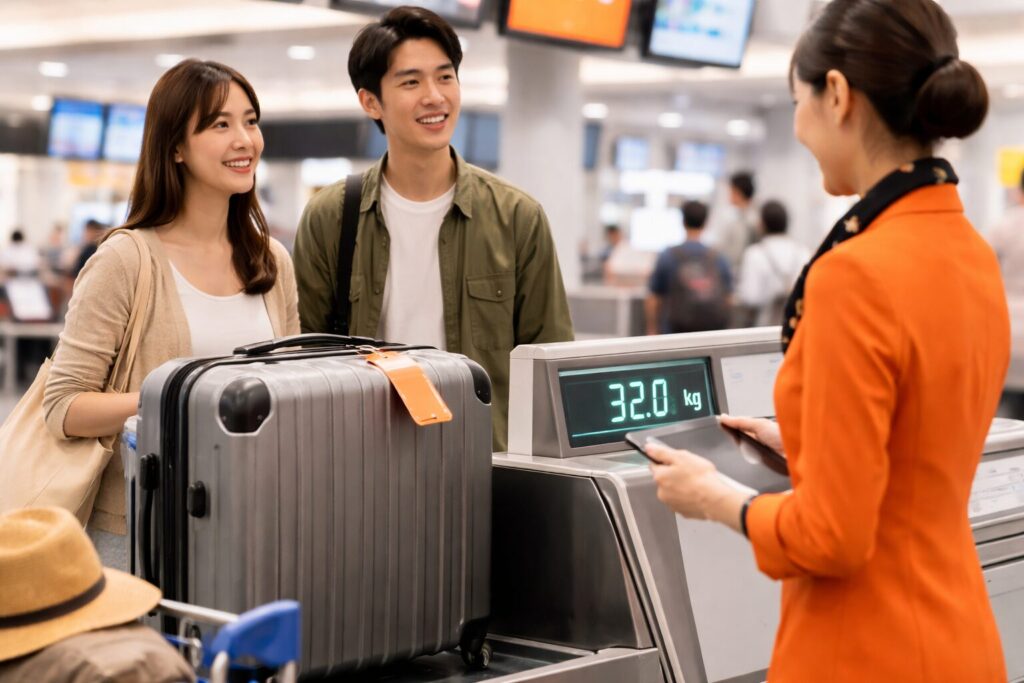 預け荷物の重さと料金イメージ画像