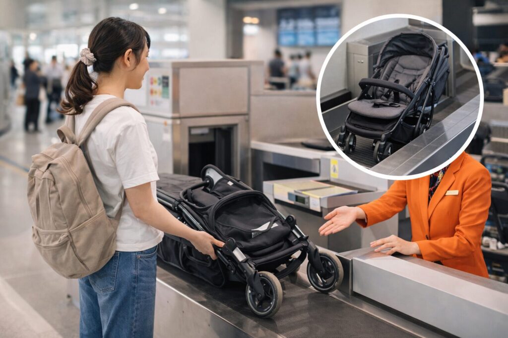 ベビーカーの無料預かりイメージ画像