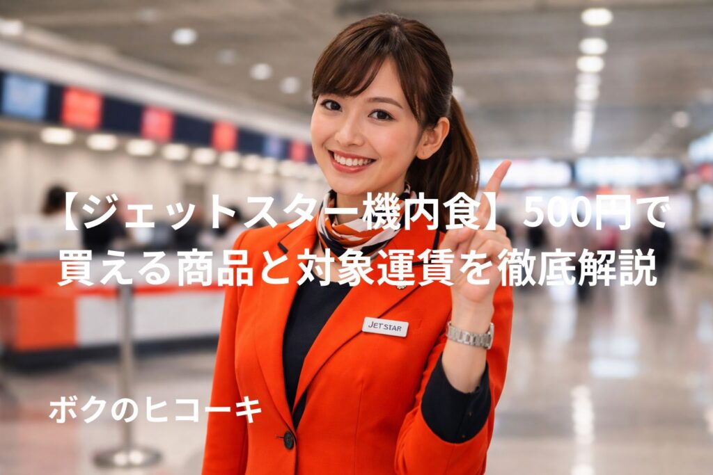 笑顔で人差し指をたてる女性CA