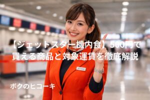 笑顔で人差し指をたてる女性CA