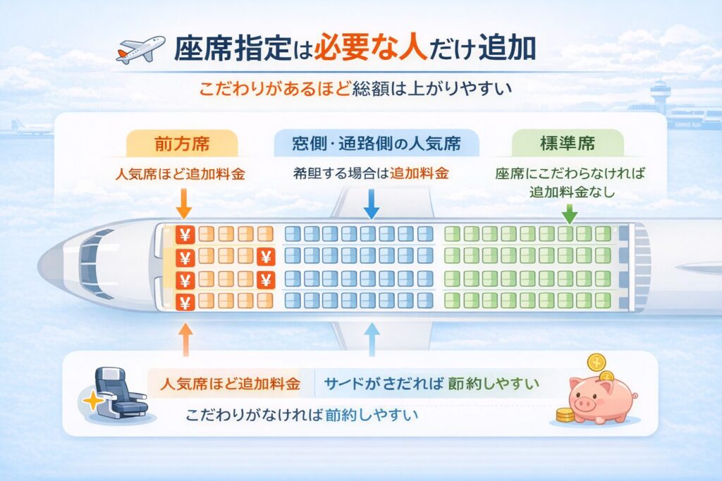 座席指定の考え方がわかるイメージ図
