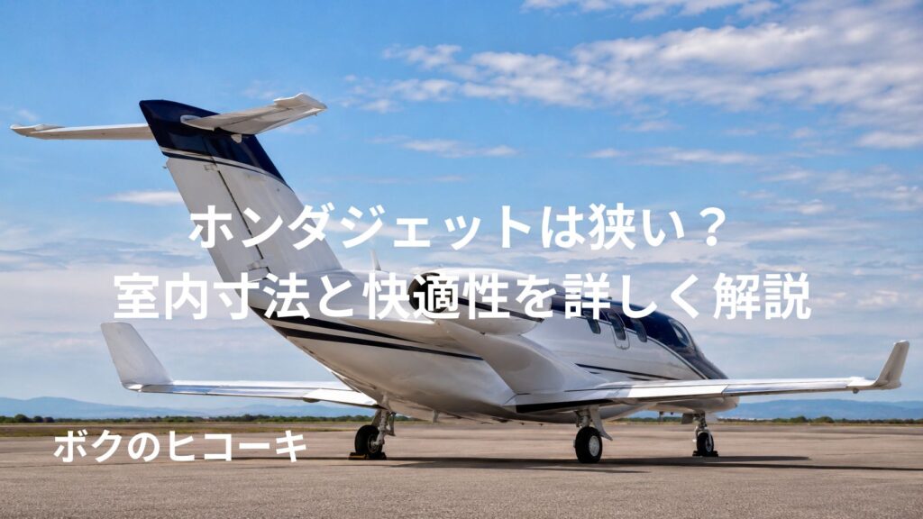 ホンダジェット風の小型ビジネスジェットを後方から見た翼上エンジン配置