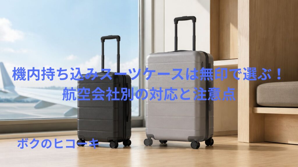 無印風の機内持ち込みスーツケースをサイズ別に比較