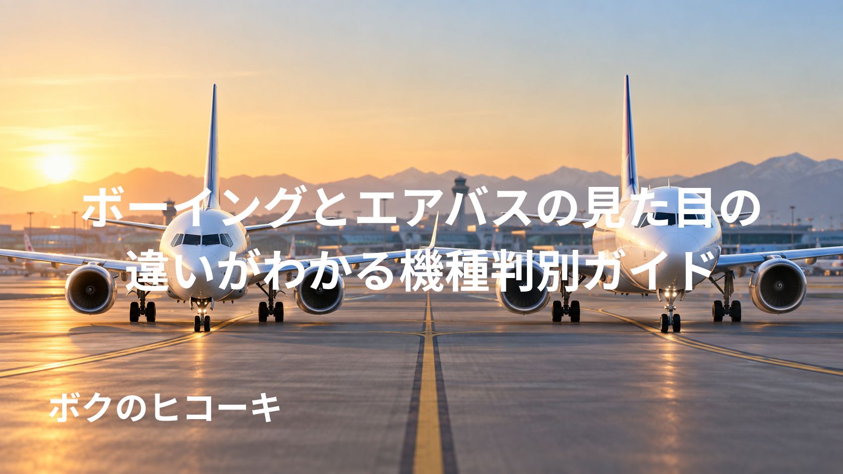 ボーイング737系とエアバスA320系の見た目を正面から比較した旅客機
